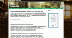 Desktop Screenshot of klublekarniku.cz