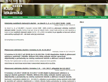 Tablet Screenshot of klublekarniku.cz